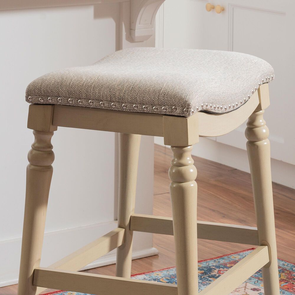 Linon Home Decor Hayes Counter Stool in Cream, , large