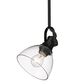 Golden Lighting Hines 1-Light Mini Pendant in Matte Black, , large