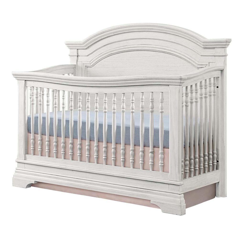 Eastern Shore Olivia Arch Top Convertible Crib in Brushed White, , large