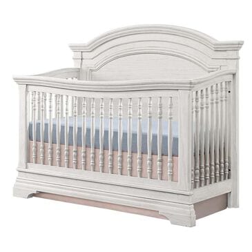 Eastern Shore Olivia Arch Top Convertible Crib in Brushed White, , large