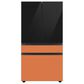 Samsung Bespoke 4-Door French Door Refrigerator Bottom Panel in Clementine Glass, , large