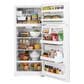 GE Appliances 17.5 Cu. Ft. Top Freezer Refrigerator with Edge-to-Edge Glass Shelves in White, , large