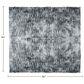 Timberlake 60" x 80" Ruched Faux Fur Throw Blanket in Silver, , large