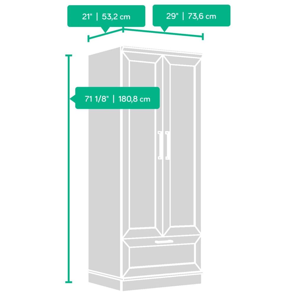Sauder HomePlus Wardrobe in Dakota Oak, , large