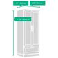 Sauder HomePlus Wardrobe in Dakota Oak, , large