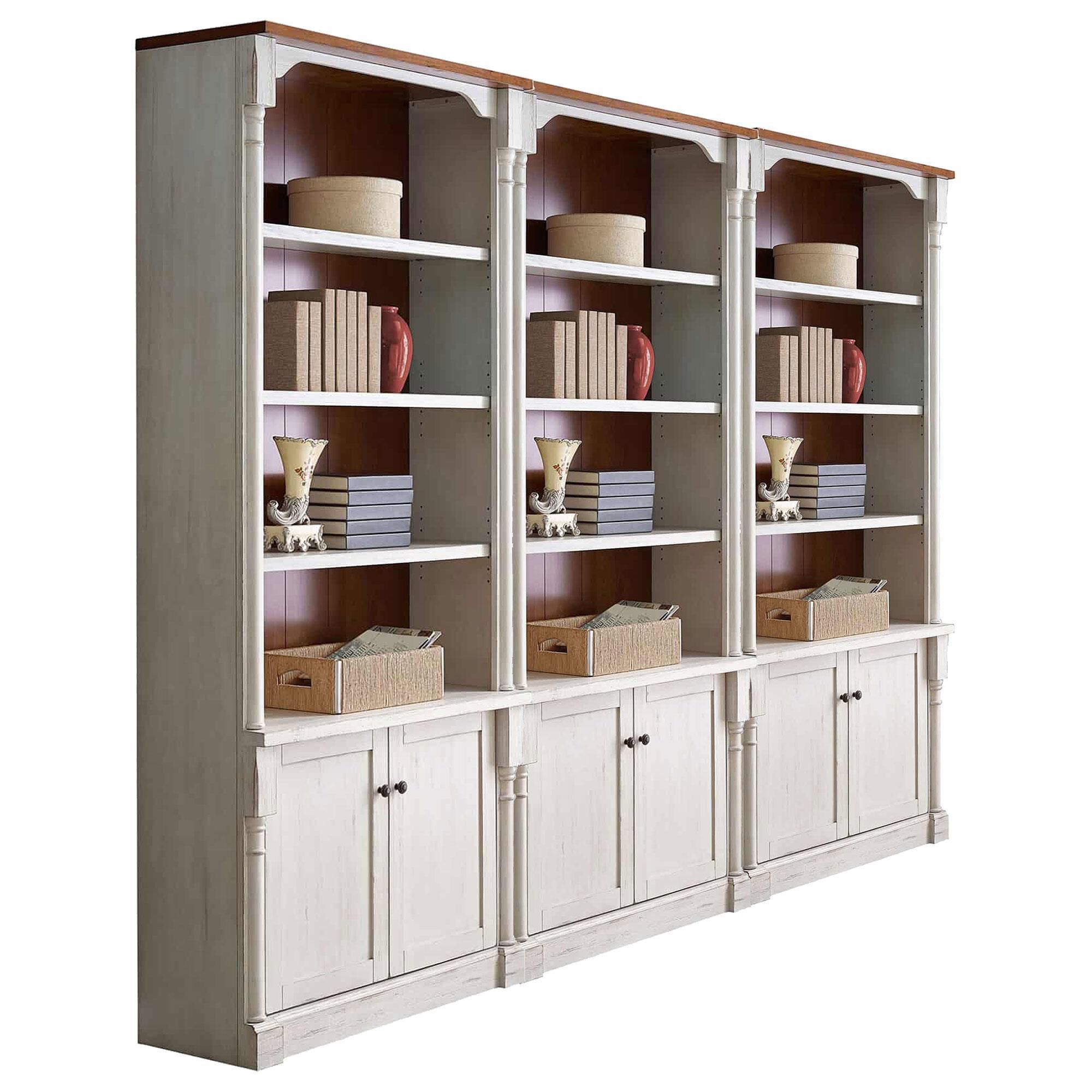 Weathered sales white bookcase