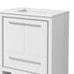 Lexora Home Lafarre 30" Single Bathroom Vanity in White with 2 cm White Cultured Marble Top and Rectangular Sink, , large