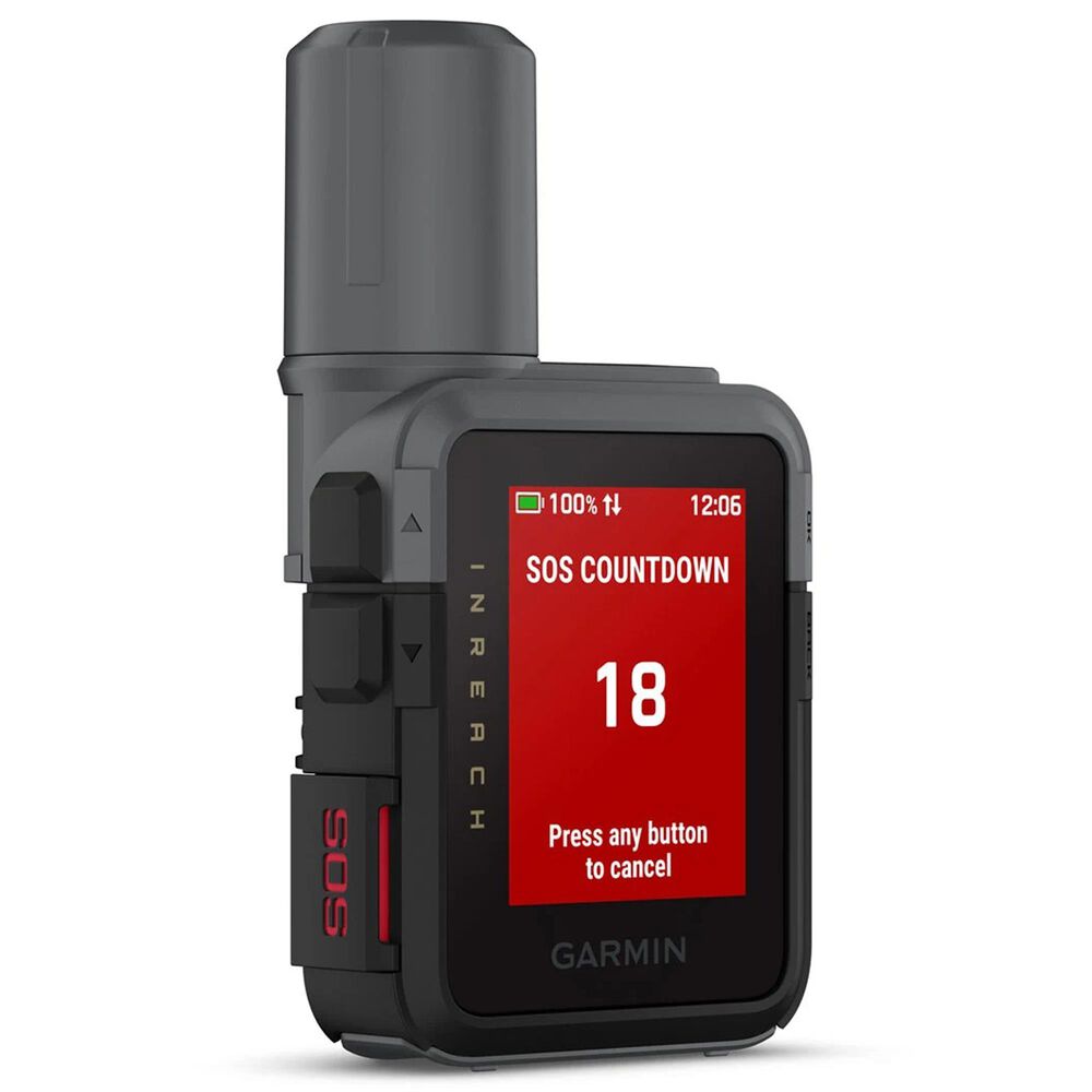 Garmin inReach Mini 3 Satellite Communicator with Touchscreen in Black and Gray, , large