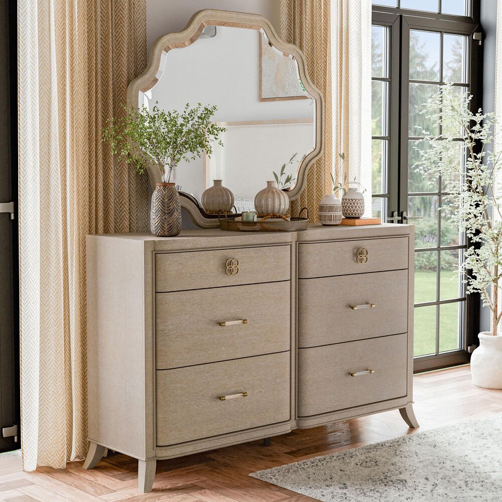 Furniture of America Candra 6-Drawer Dresser in Natural Oak, , large