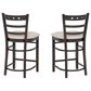 Linon Home Decor Darby Counter Stool in Espresso (Set of 2), , large