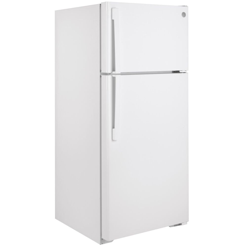 GE Appliances 16.6 Cu Ft. Top Freezer Refrigerator in White