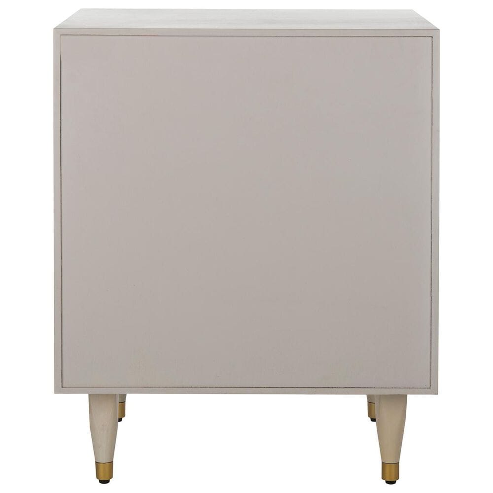 Safavieh Broderick Nightstand in White Gold, , large