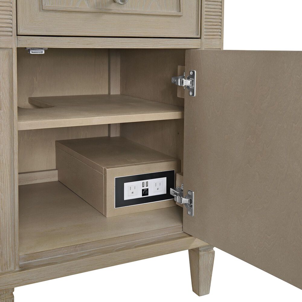 James Martin Vanities Lorelai 60&quot; Double Vanity in Whitewashed Oak with 3 cm Eternal Marfil Quartz Top, , large