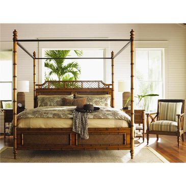 Tommy Bahama Home Island Estate West Indies Queen Canopy Bed, , large