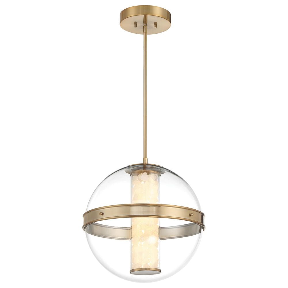 Minka-Lavery Divinely 16.63" Pendant with Clear Shade in Celeste Brass, , large