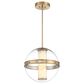 Minka-Lavery Divinely 16.63" Pendant with Clear Shade in Celeste Brass, , large