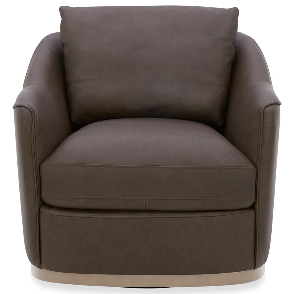 Kuka Home Cooper Swivel Chair in Isla Chocolate, , large