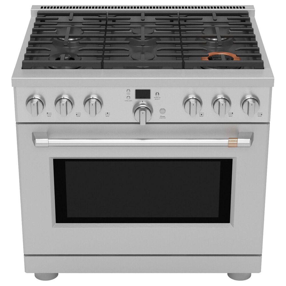 Cafe 6.2 Cu. Ft. Freestanding Natural Gas Range in Stainless Steel and Brushed Stainless, , large