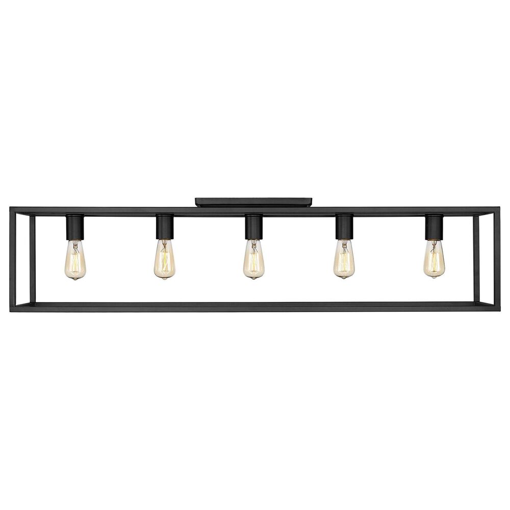 Golden Lighting Wesson 41&quot; Flush Mount in Matte Black, , large