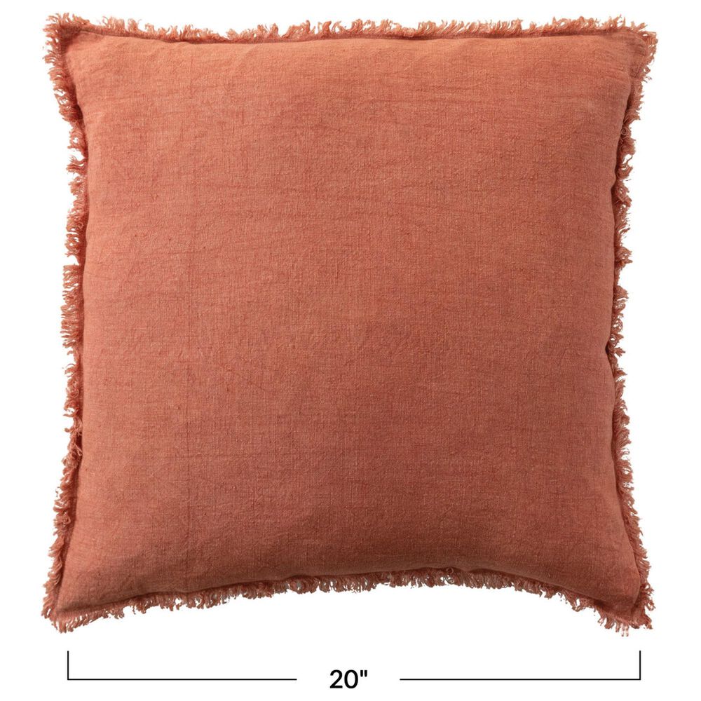 Teak Interiors Daily Routines 20&quot; x 20&quot; Throw Pillow in Rust, , large