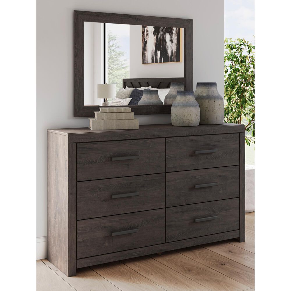 Ashley Prendonea Bedroom Mirror in Charcoal, , large