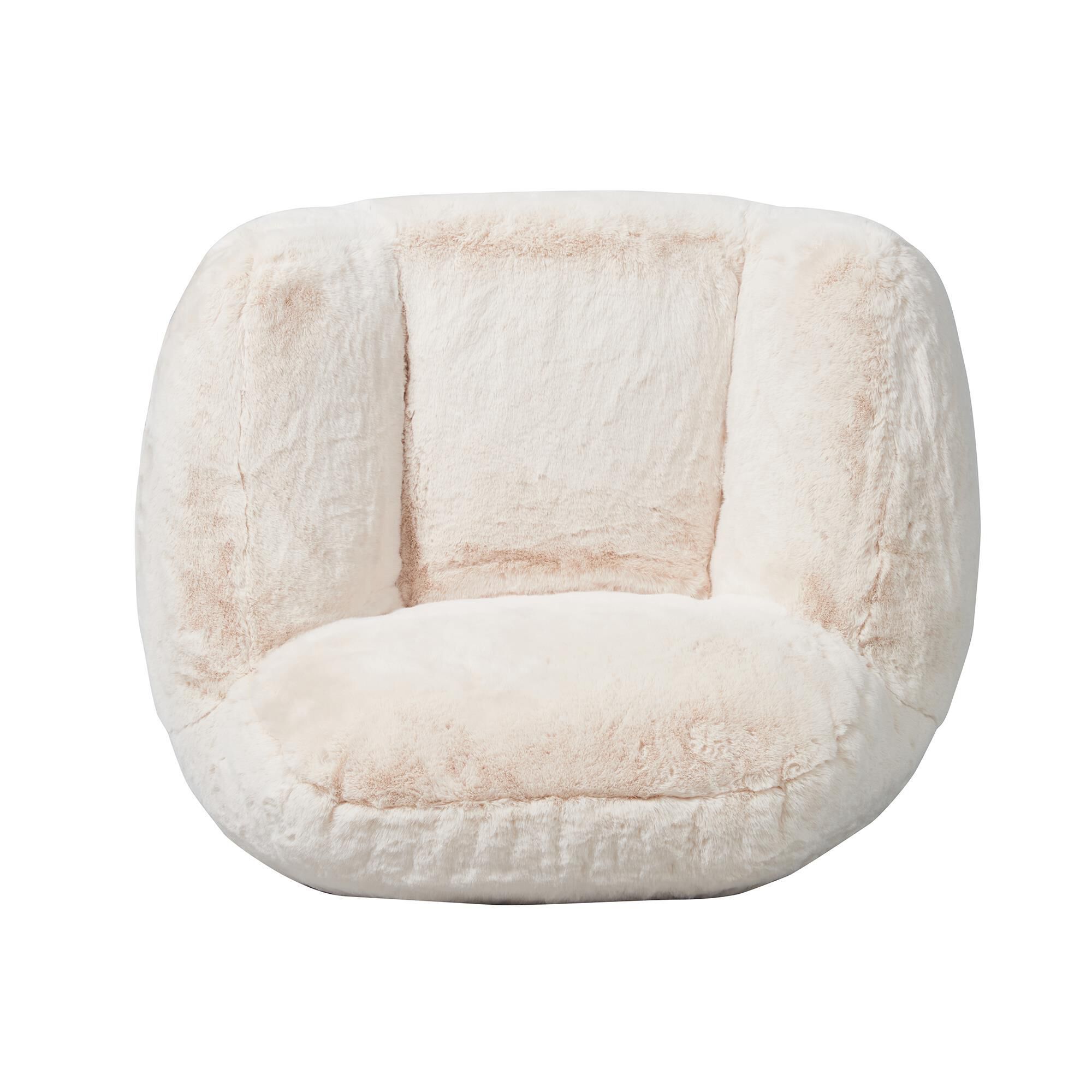 Fluffy cream sales chair