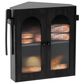 HOMLUX Large Slat Arch-Door Bread Box in Black, , large