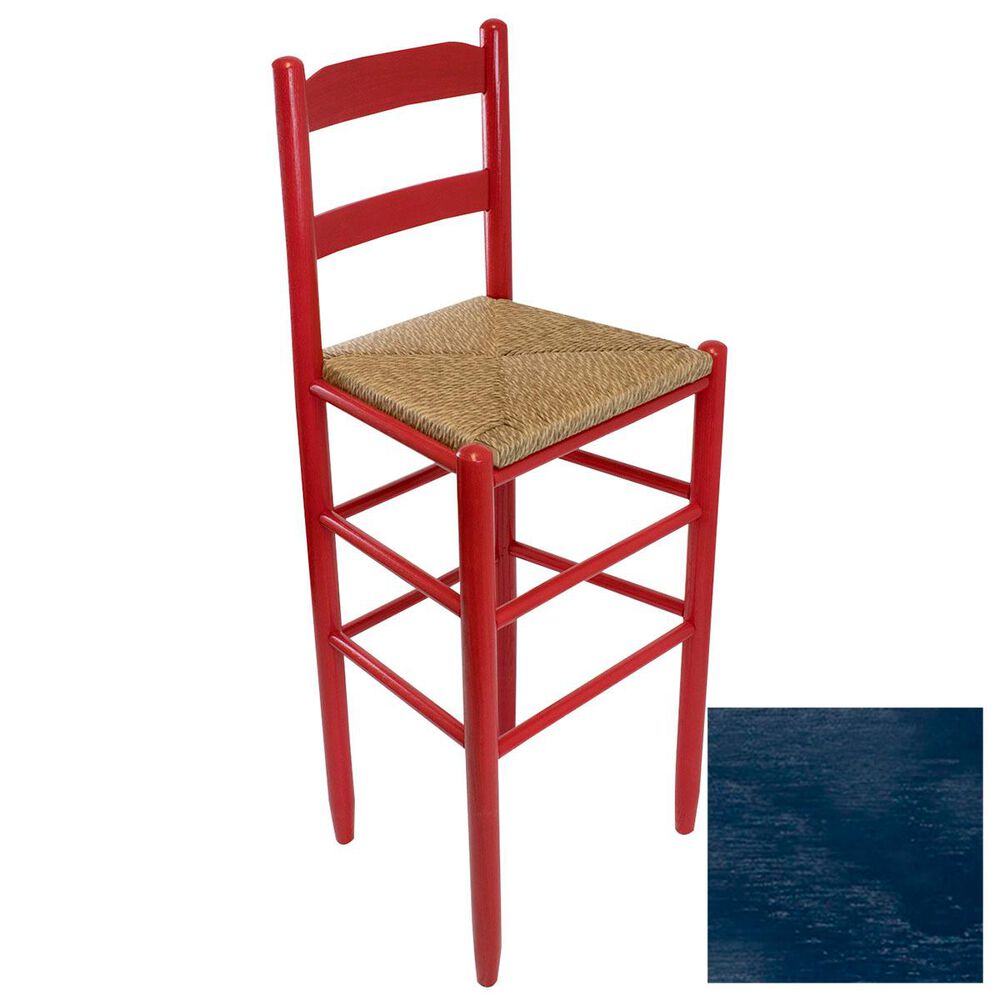 Lakeside Beach Mountain Ladderback Barstool in Blue, , large