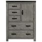 Mayberry Hill Wade Door Chest in Brushed Ash, , large