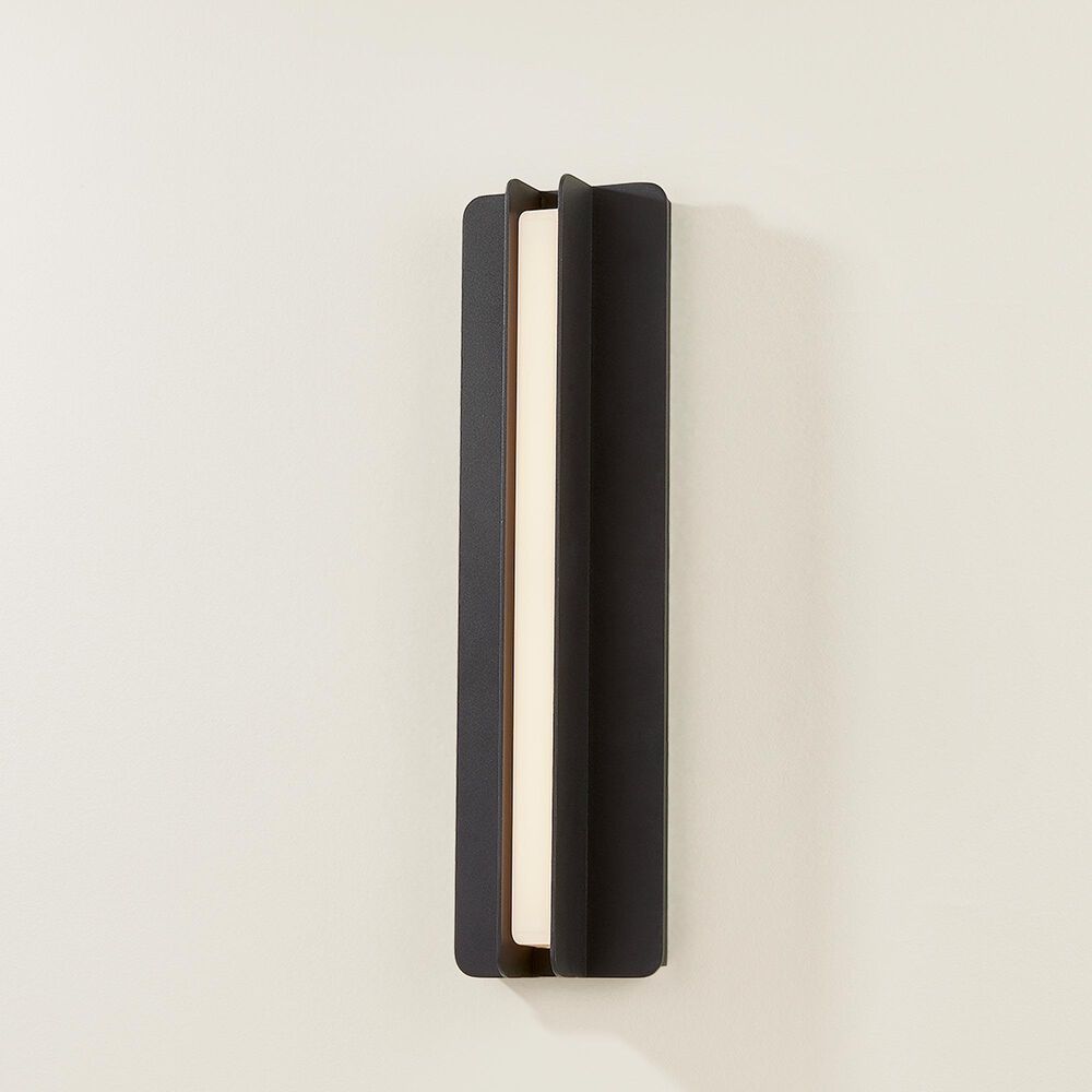 Troy Lighting Dune 21" Exterior Wall Sconce in Texture Black, , large