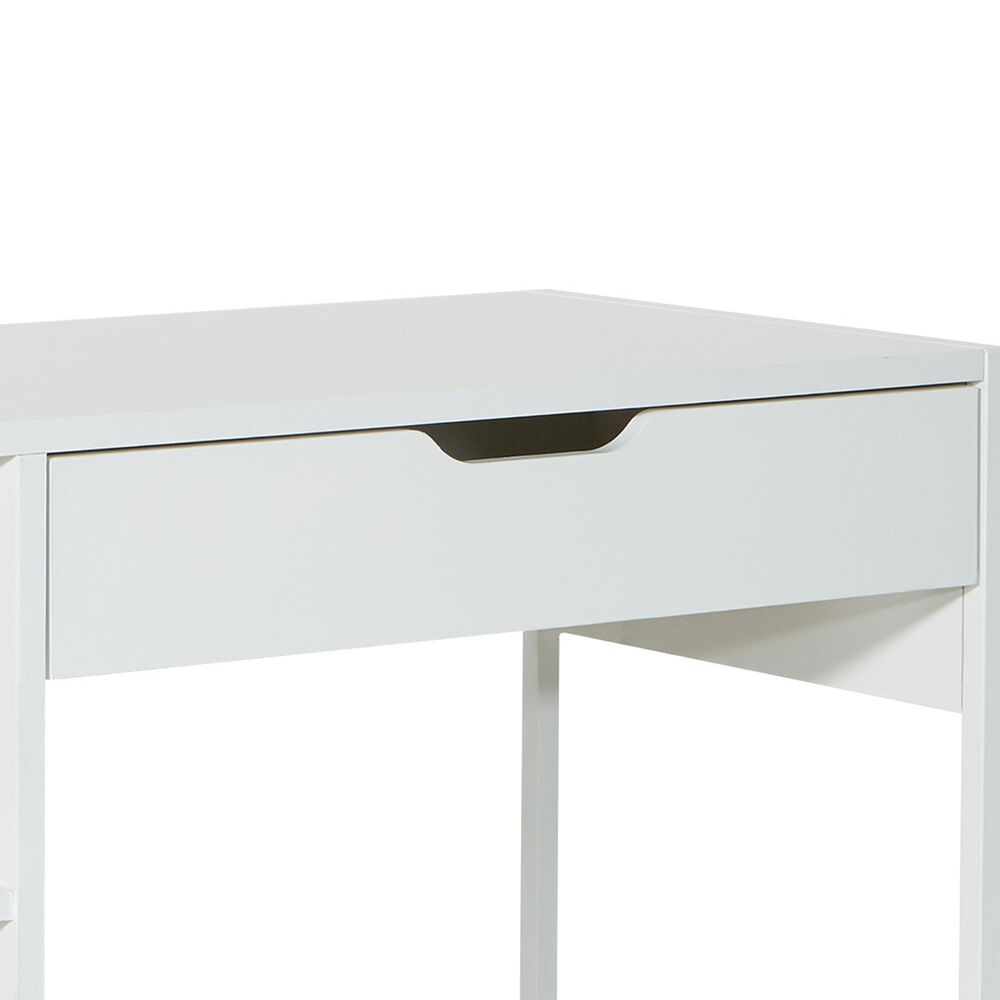 Valor Living Ravel Writing Desk with Drawer in White, , large