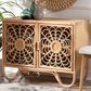 Baxton Studio Acelin Rattan Storage Cabinet in Natural, , large