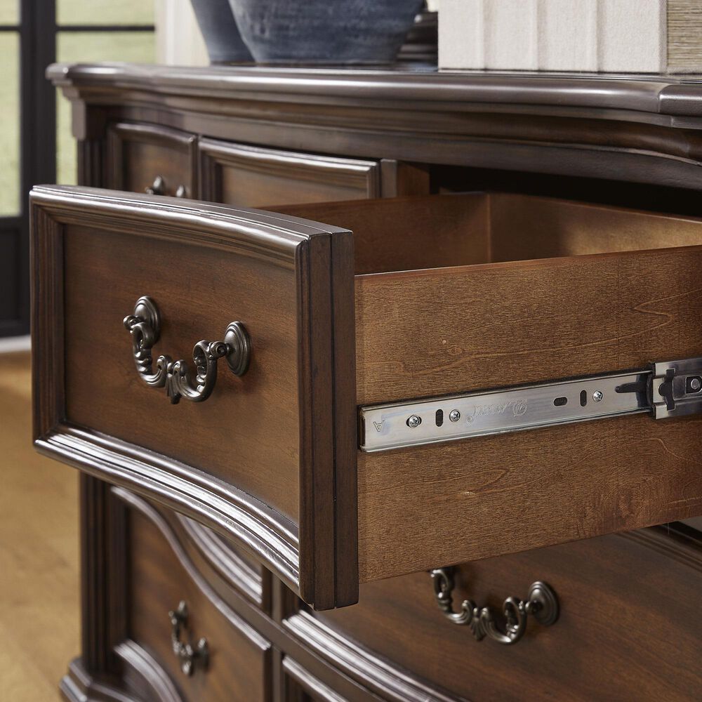 Ashley Lavinton 5-Piece King Bedroom Set in Rich Cherry Brown, , large