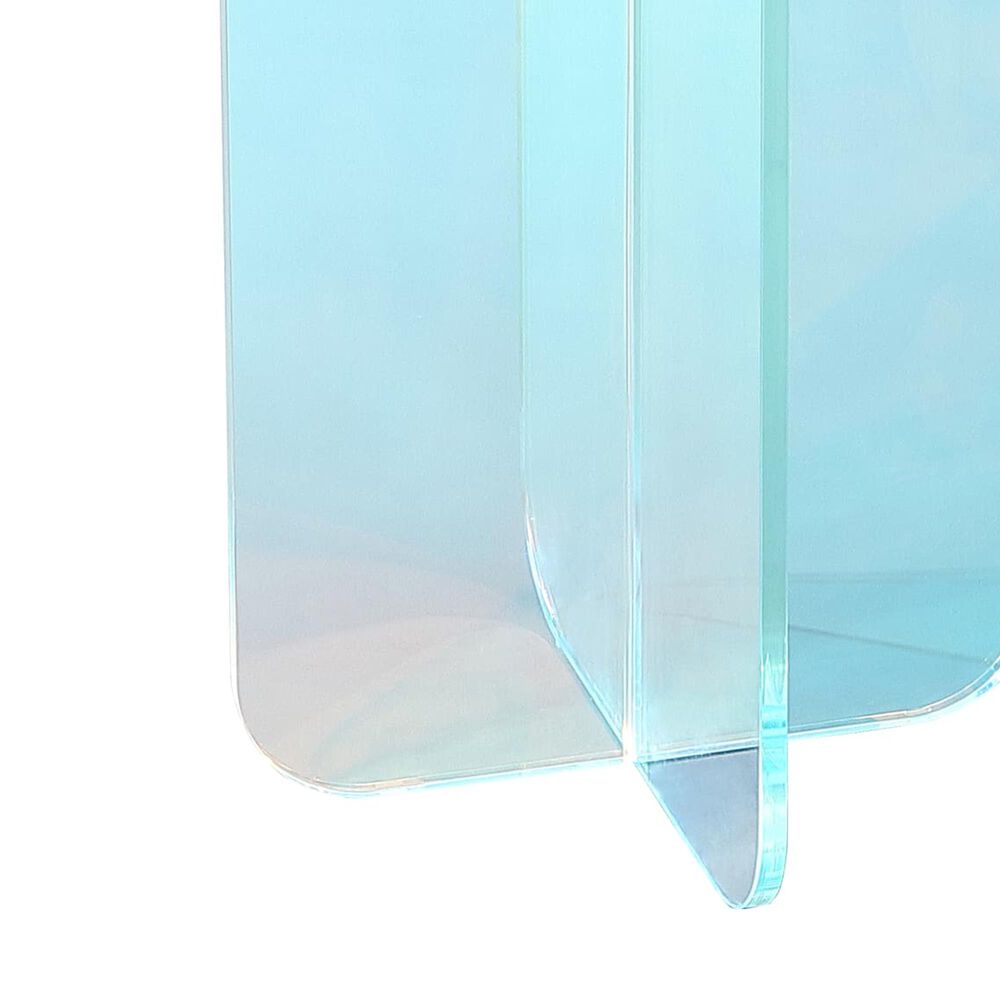 Urban Home Fomo Small End Table in Iridescent Glass, , large