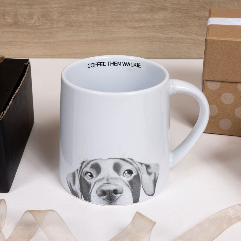Pavilion Coffee Then Walkie 17 Oz Mug in Gray and White, , large