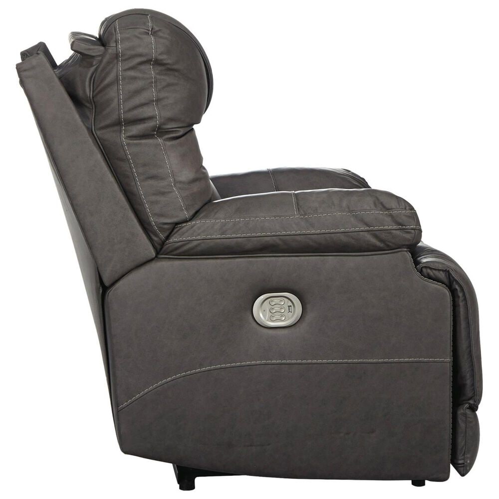 Ashley Wurstrow Power Recliner with Adjustable Headrest in Smoke, , large