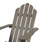 Hearth and Haven Hollywood Outdoor Foldable Adirondack Chair with Straight Armrests in Grey, , large