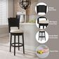 The Monday Company Clarion Swivel Bar Height Stool in Black and Greige, , large