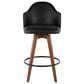Lumisource Ahoy Swivel Counter Stool in Walnut and Black, , large