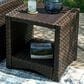 Ashley Windglow Patio End Table in Brown, , large