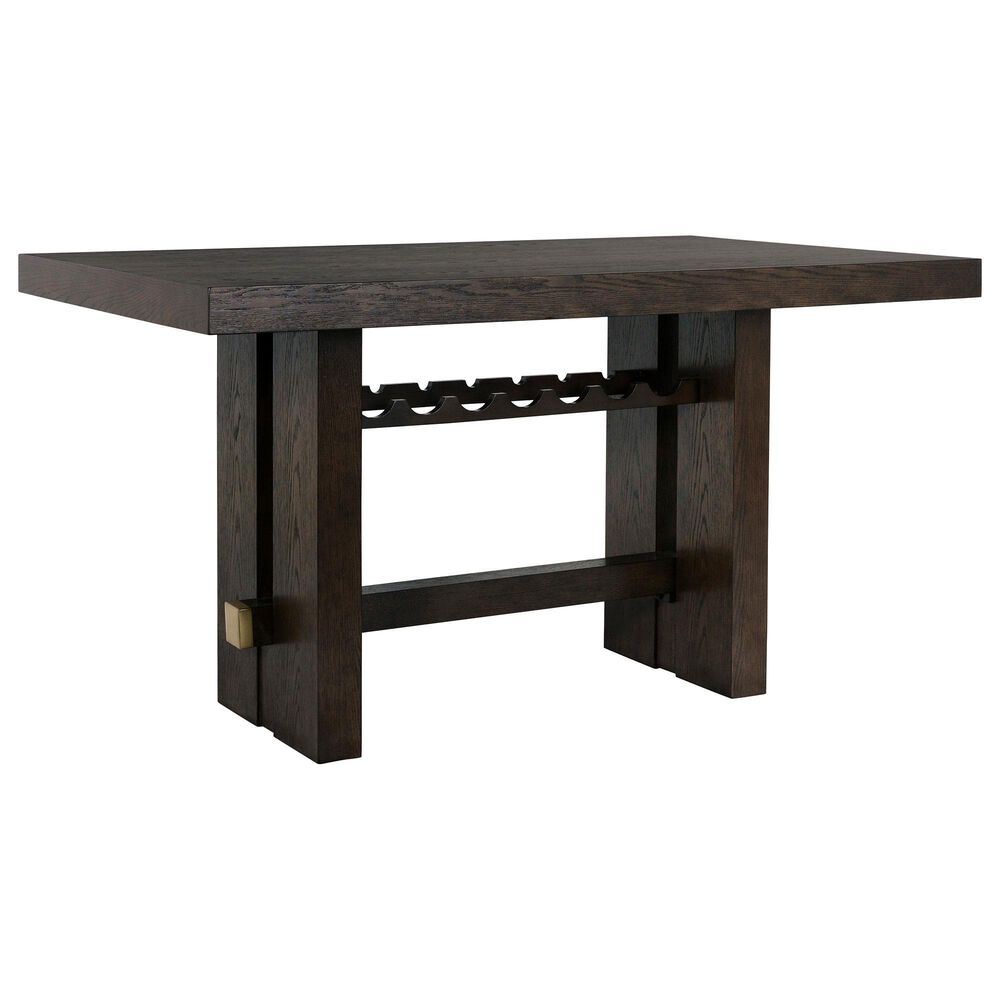 Millenium Burkhaus Rectangular Counter Dining Table in Brown Oak - Table Only, , large