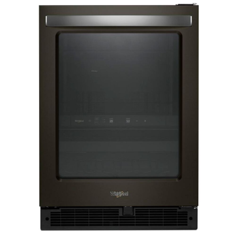 Whirlpool 24" 5.2 cu. ft. Undercounter Beverage Center in Black Stainless Steel, , large