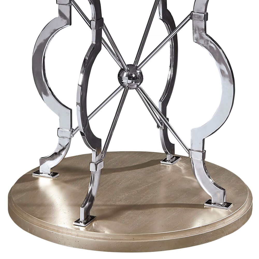 Vantage Morrissey Lamp Table in Silver and Brown, , large