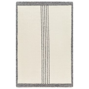 Surya Brook Solid 8" x 10" Black and Butter Area Rug, , large