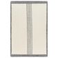Surya Brook Solid 8" x 10" Black and Butter Area Rug, , large