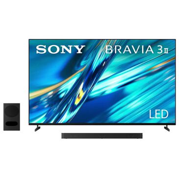 Sony 85" Class Bravia 3 II LED 4K HDR - Smart Google TV with 3.1 Channel Theater Bar and Wireless Subwoofer in Black, , large