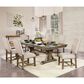 Furniture of America Chaney Dining Table in Light Oak, , large