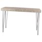 Uma Enterprises Modern Console Table in Brown and Charcoal Black, , large