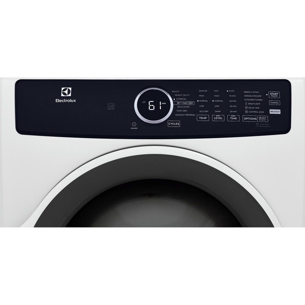 Electrolux 8 Cu. Ft. Front Load Gas Dryer with Sanitize in White, , large