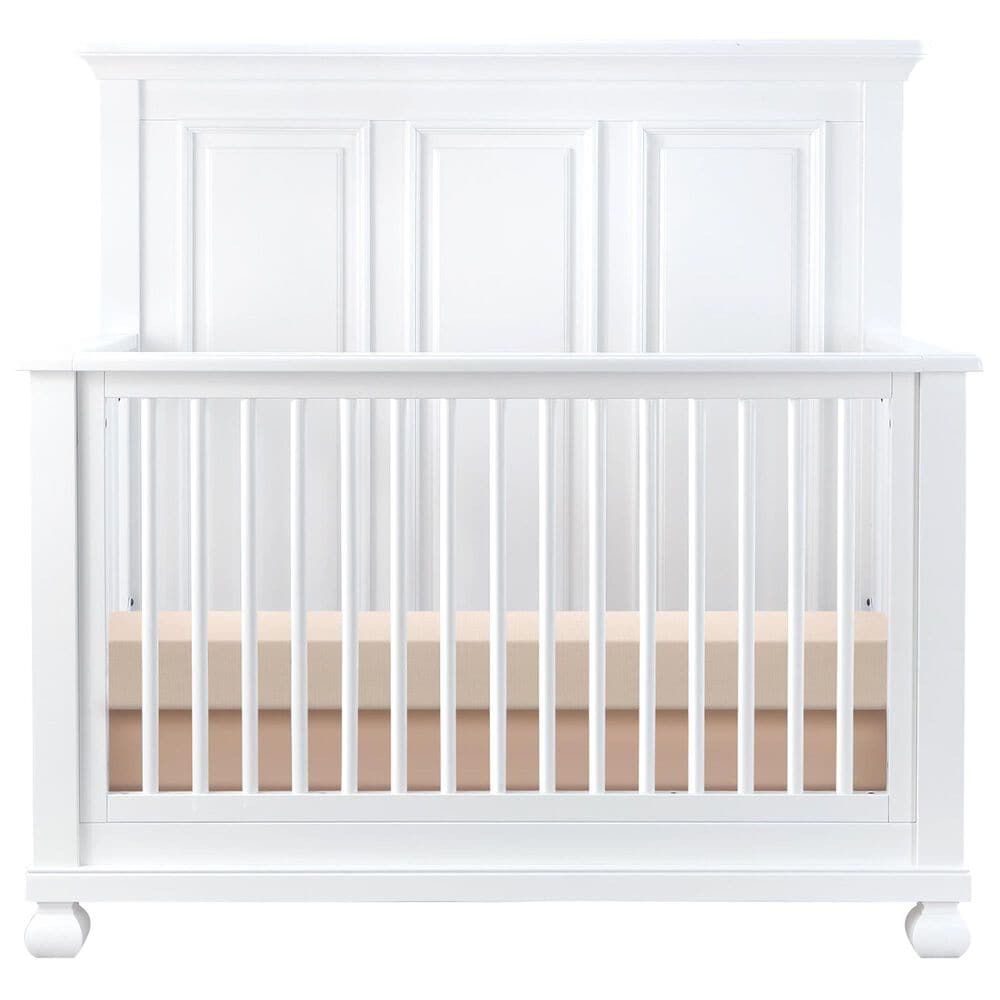 Appleseed Solvang 4-In-1 Convertible Crib in Pure White, , large